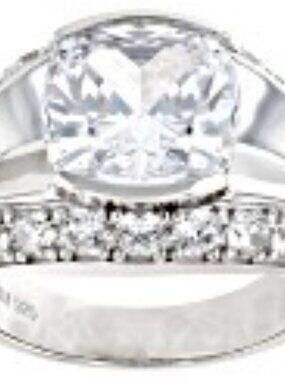 Bella Luce Rhodium Plated Ring 8.92ctw. Size 10